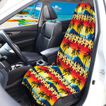 Tropical Sunset Pattern Print Waterproof Car Seat Cover