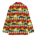 Tropical Sunset Pattern Print Women's Blazer