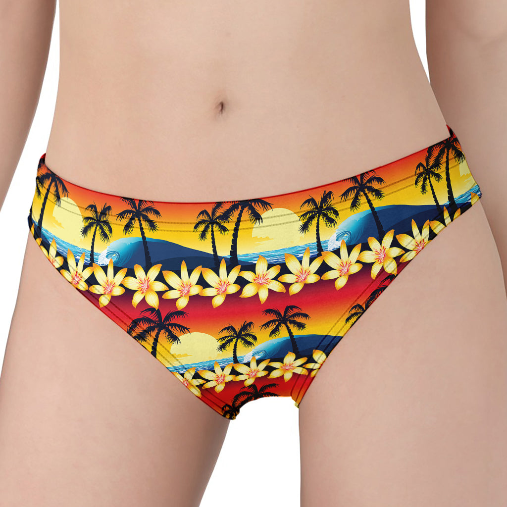 Tropical Sunset Pattern Print Women's Panties