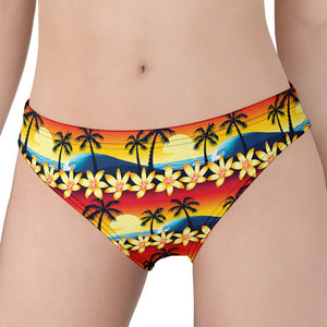 Tropical Sunset Pattern Print Women's Panties