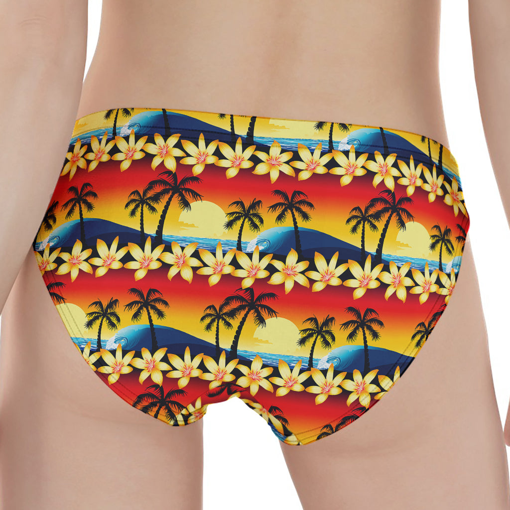 Tropical Sunset Pattern Print Women's Panties