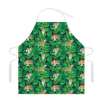 Tropical Tiger Pattern Print Adjustable Apron