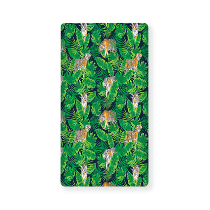 Tropical Tiger Pattern Print Baby Crib Sheet