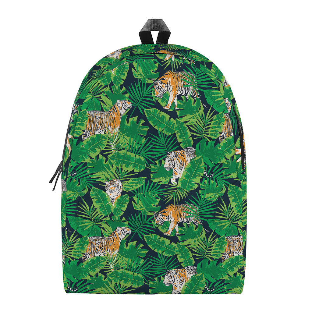 Tropical Tiger Pattern Print Backpack
