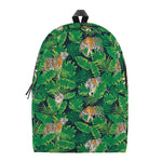 Tropical Tiger Pattern Print Backpack