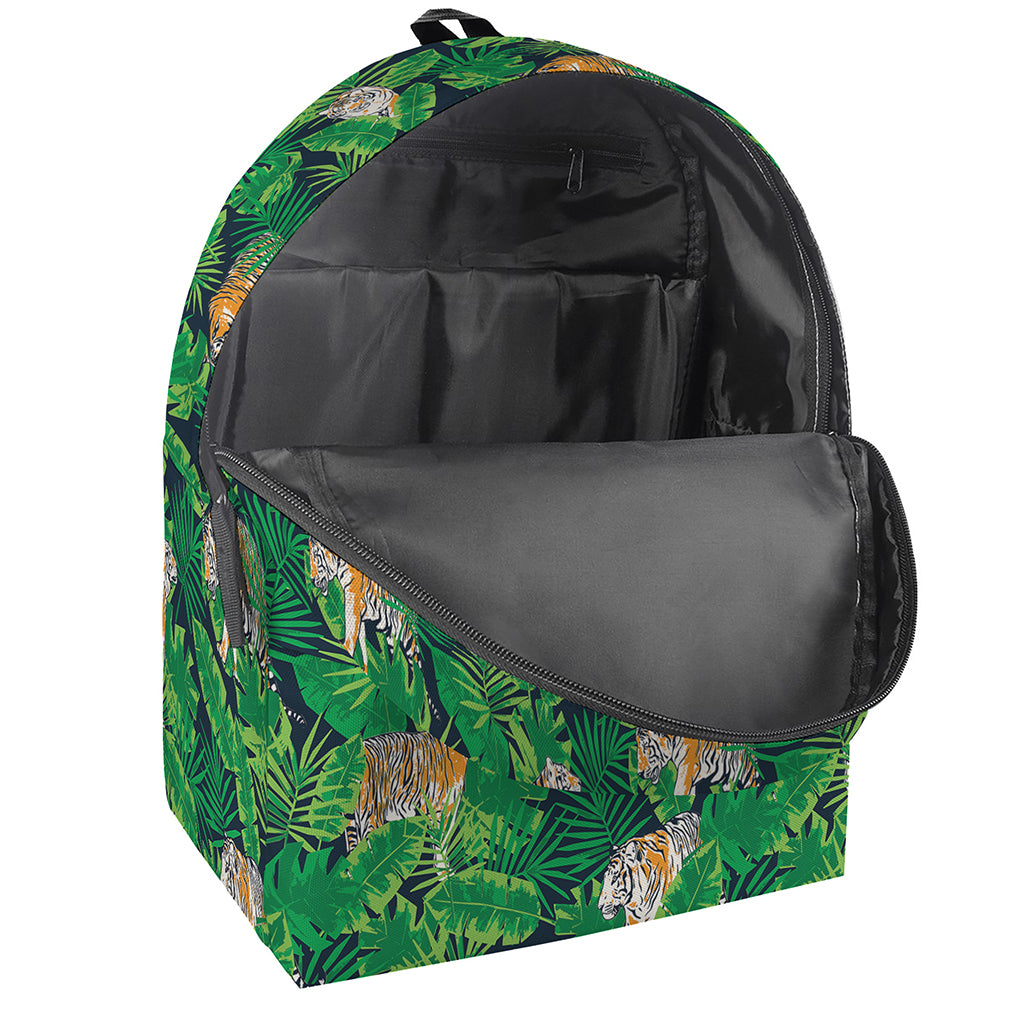 Tropical Tiger Pattern Print Backpack