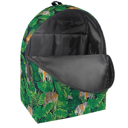Tropical Tiger Pattern Print Backpack