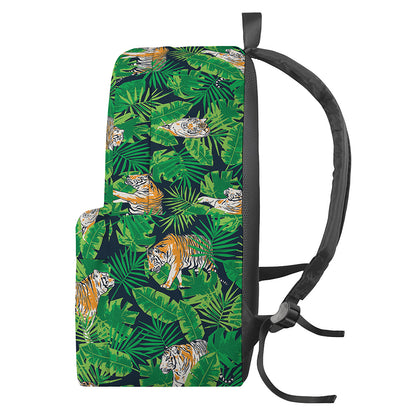 Tropical Tiger Pattern Print Backpack