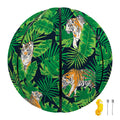 Tropical Tiger Pattern Print Basketball