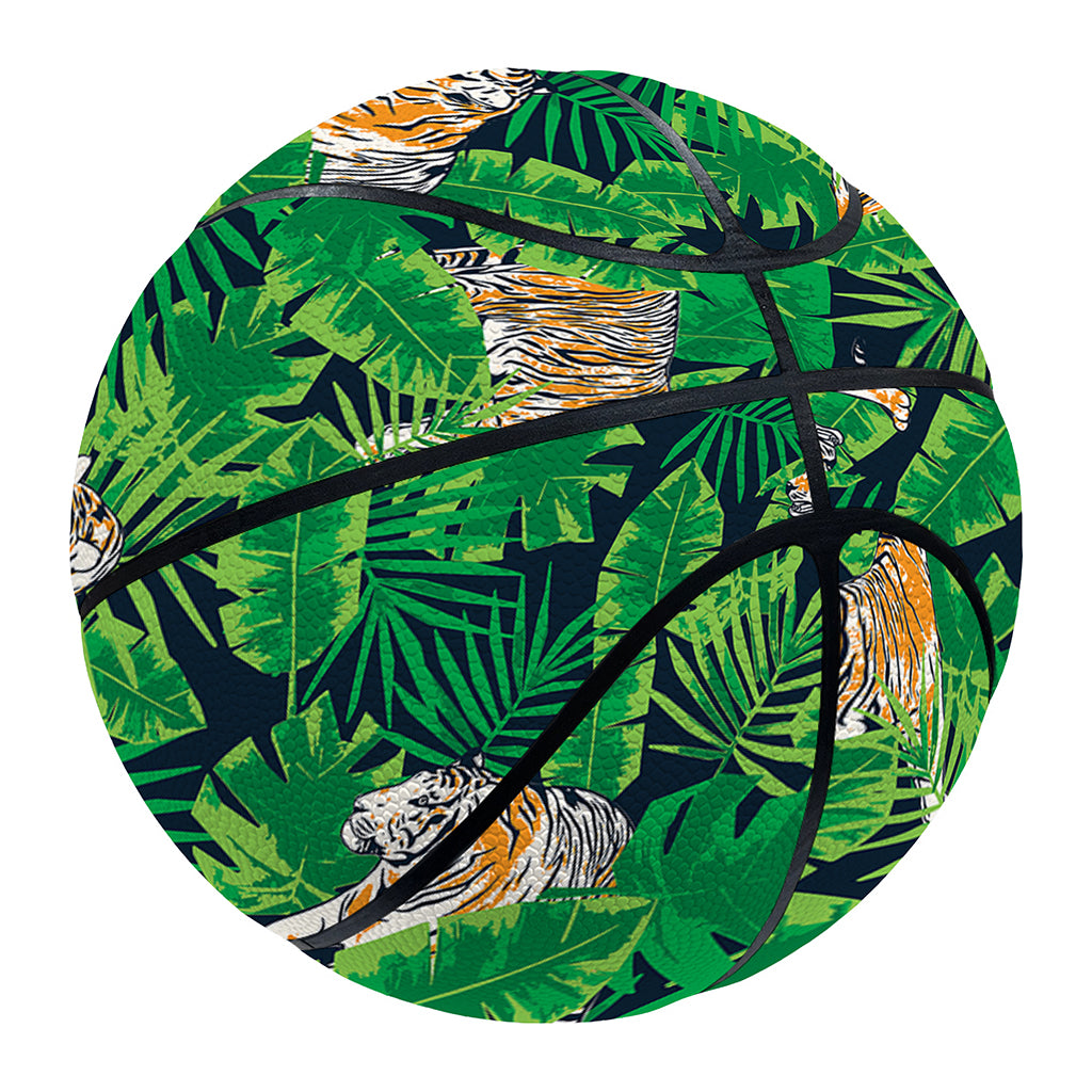 Tropical Tiger Pattern Print Basketball