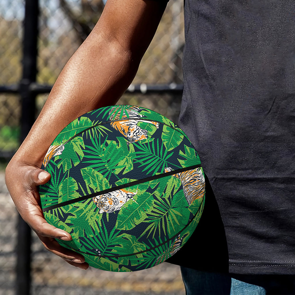 Tropical Tiger Pattern Print Basketball