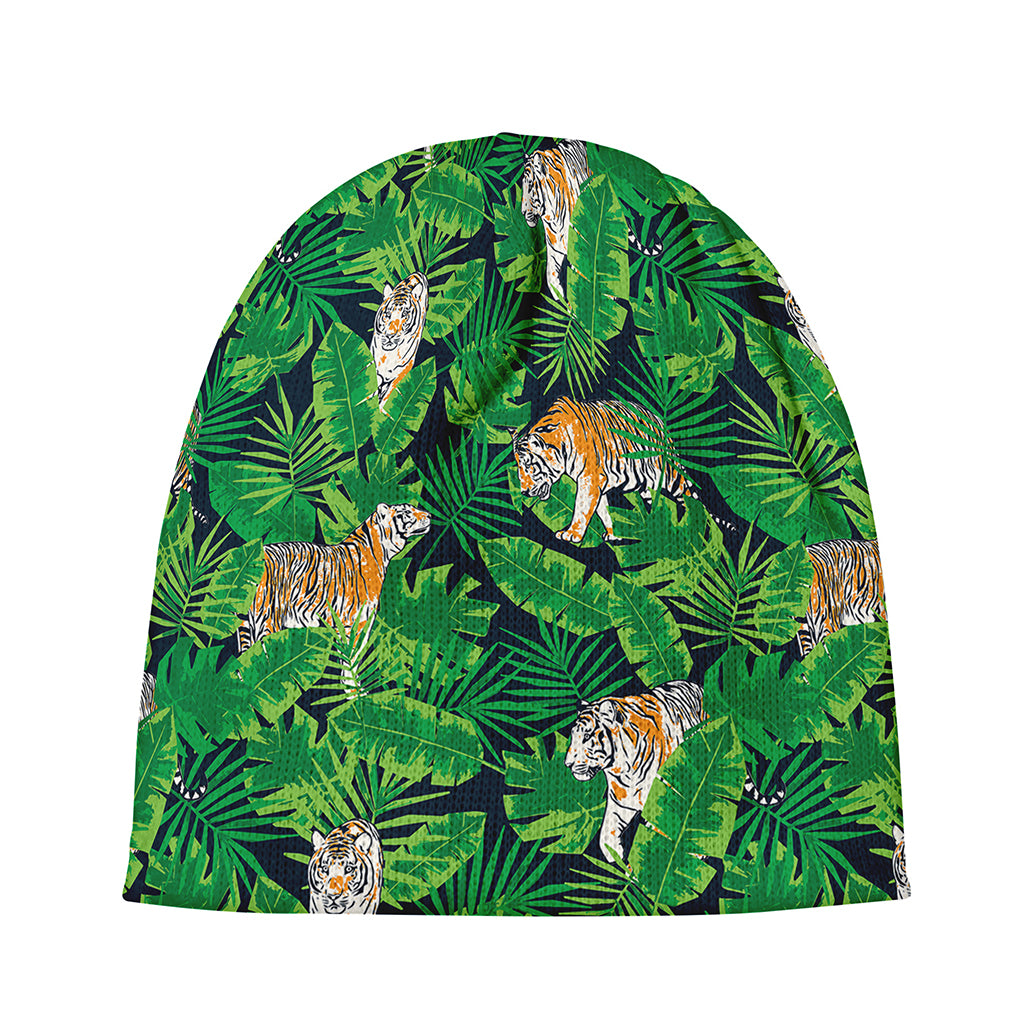 Tropical Tiger Pattern Print Beanie