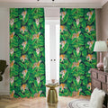 Tropical Tiger Pattern Print Dimout Pencil Pleat Curtains