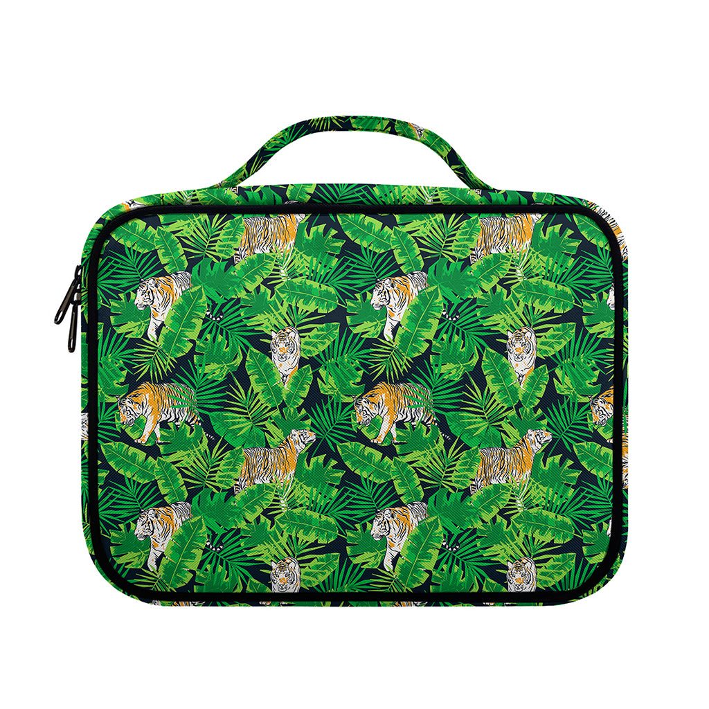 Tropical Tiger Pattern Print Briefcase Bible Bag