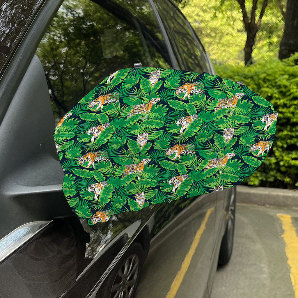 Tropical Tiger Pattern Print Car Side Mirror Covers