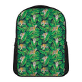 Tropical Tiger Pattern Print Casual Backpack