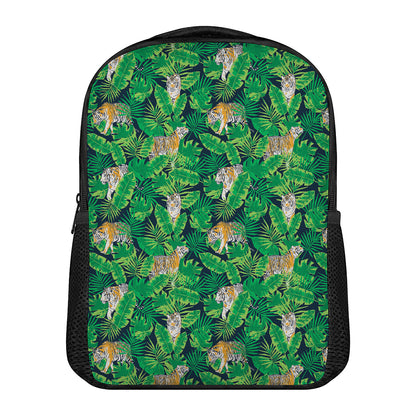 Tropical Tiger Pattern Print Casual Backpack