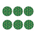 Tropical Tiger Pattern Print Coaster Set