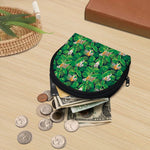 Tropical Tiger Pattern Print Coin Purse
