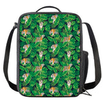 Tropical Tiger Pattern Print Crossbody Lunch Bag