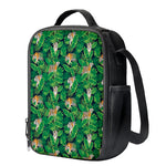Tropical Tiger Pattern Print Crossbody Lunch Bag
