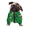 Tropical Tiger Pattern Print Dog Zip Up Jacket