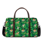 Tropical Tiger Pattern Print Duffle Bag