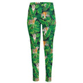 Tropical Tiger Pattern Print High-Waisted Pocket Leggings