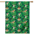 Tropical Tiger Pattern Print House Flag