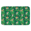 Tropical Tiger Pattern Print Indoor Door Mat