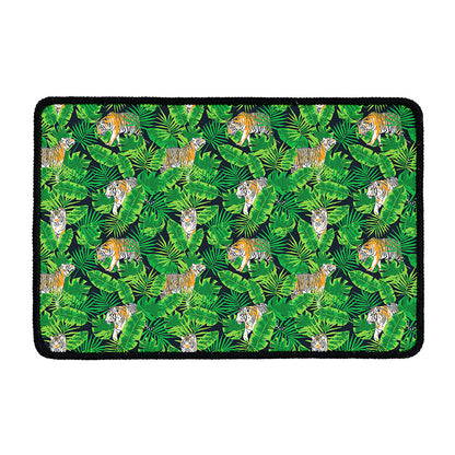 Tropical Tiger Pattern Print Kitchen Mat