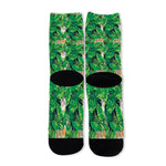 Tropical Tiger Pattern Print Long Socks