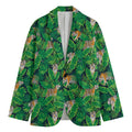Tropical Tiger Pattern Print Men's Blazer