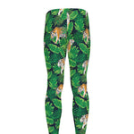 Tropical Tiger Pattern Print Men's leggings