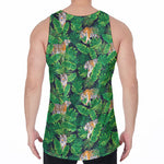 Tropical Tiger Pattern Print Men's Velvet Tank Top