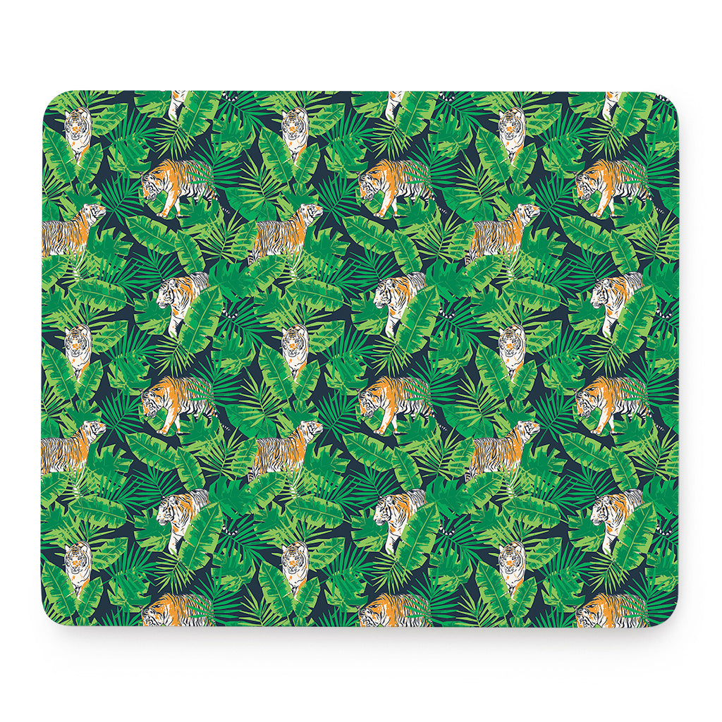 Tropical Tiger Pattern Print Mouse Pad