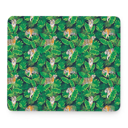 Tropical Tiger Pattern Print Mouse Pad