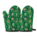 Tropical Tiger Pattern Print Oven Mitts