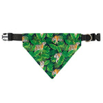 Tropical Tiger Pattern Print Over The Collar Dog Bandana
