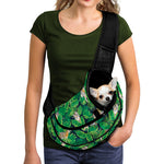 Tropical Tiger Pattern Print Pet Sling Carrier