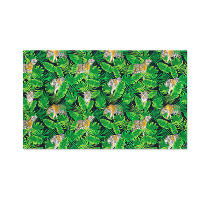 Tropical Tiger Pattern Print Polyester Flag