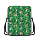 Tropical Tiger Pattern Print Rectangular Crossbody Bag