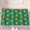 Tropical Tiger Pattern Print Rubber Doormat