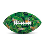 Tropical Tiger Pattern Print Rugby Ball