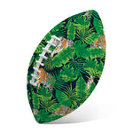 Tropical Tiger Pattern Print Rugby Ball