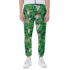 Tropical Tiger Pattern Print Scuba Joggers