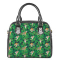 Tropical Tiger Pattern Print Shoulder Handbag