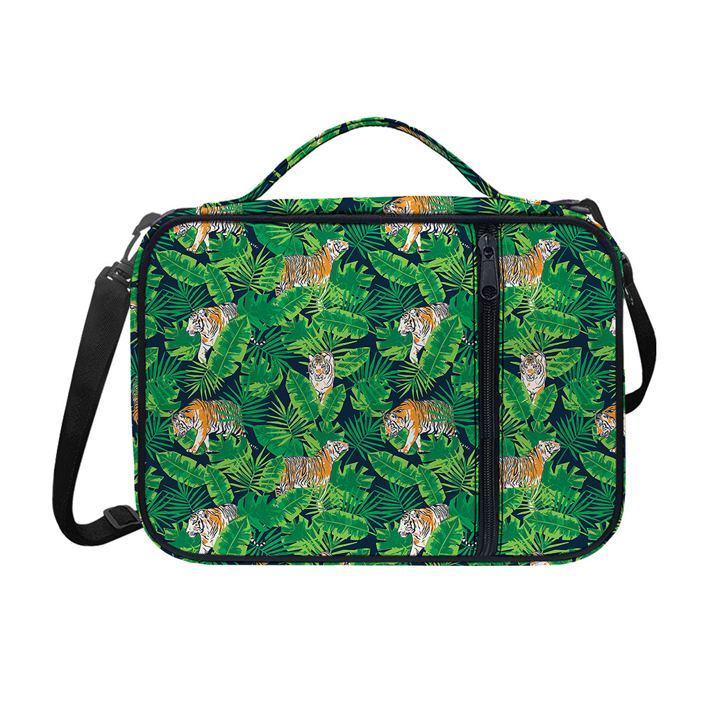 Tropical Tiger Pattern Print Shoulder Strap Bible Bag