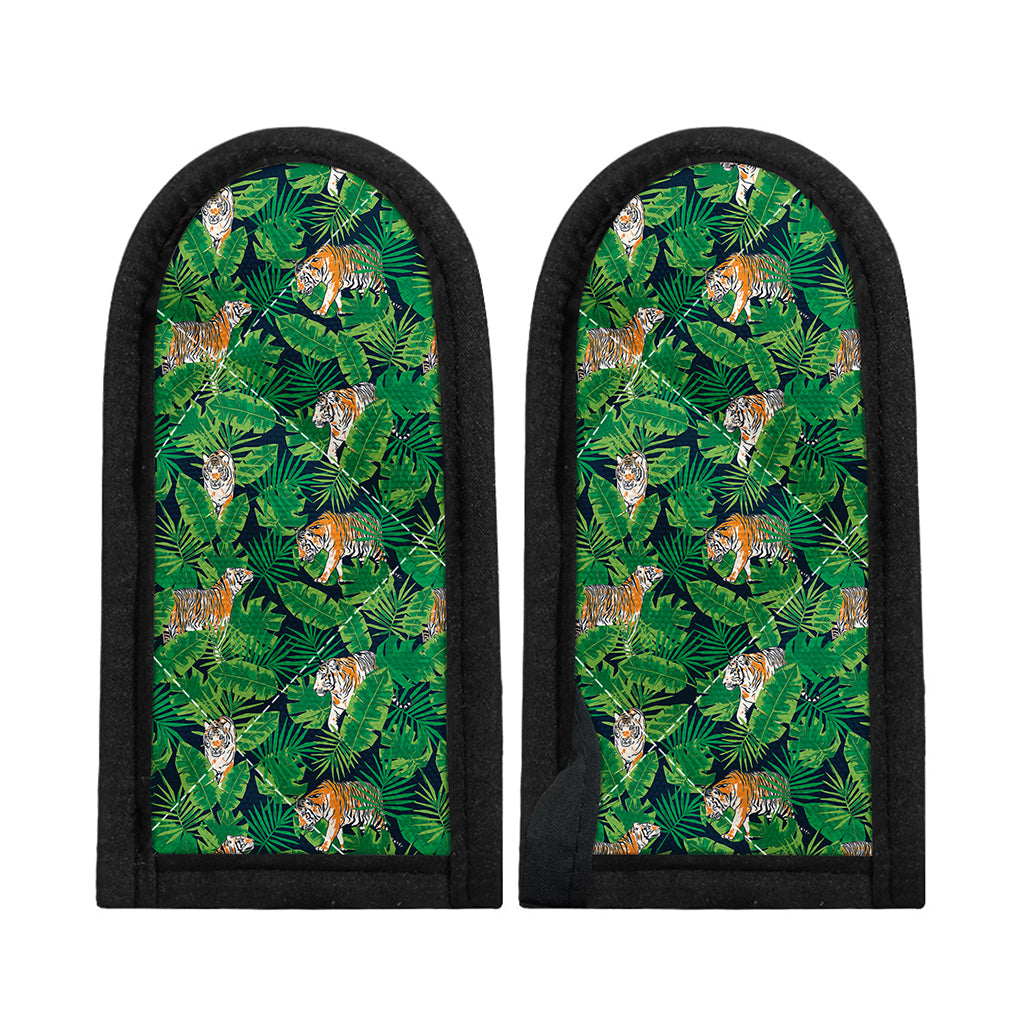 Tropical Tiger Pattern Print Skillet Handle Cover