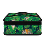Tropical Tiger Pattern Print Small Lunch Bag